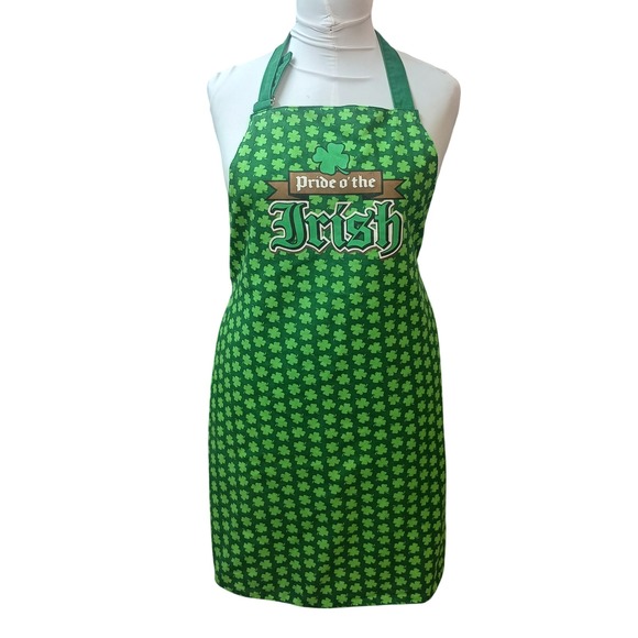 Pride‎ O' The Irish Clover Print Apron SKUH148 - Picture 1 of 2